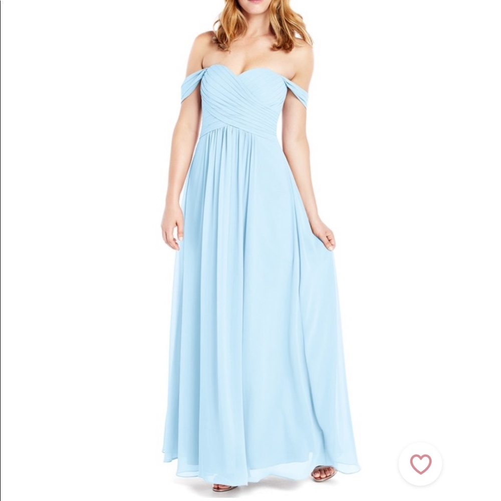 Azazie sky blue Corin dress (worn once)!